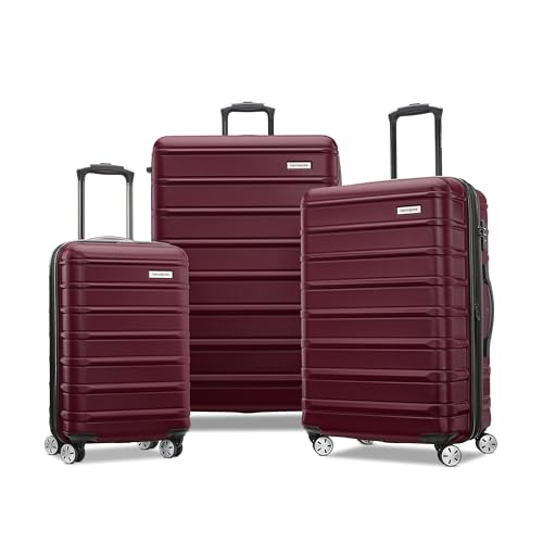 Samsonite Omni 2 Hardside Expandable Luggage with Spinner Wheels, 3-Piece Set (19/24/28), Natural Merlot - color: Natural Merlot, size: 3-Piece Set (CO/MED/LG)