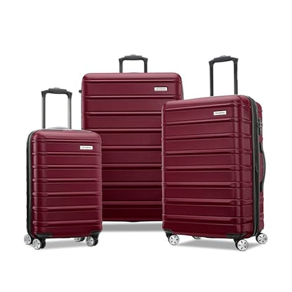 Samsonite Omni 2 Hardside Expandable Luggage with Spinner Wheels, 3-Piece Set (19/24/28), Natural Merlot - color: Natural Merlot, size: 3-Piece Set (CO/MED/LG)