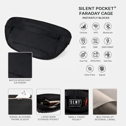 SLNT Essentials 패러데이 슬링 백 - 크로스바디 백, 블랙아웃, Slnt Essentials 패러데이 슬링 미디엄 - color: 블랙아웃, size: 미디엄