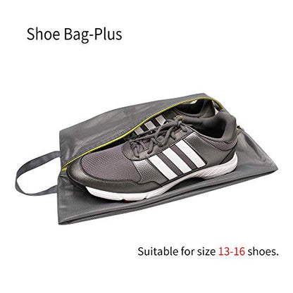 pack all Plus-Sized Shoe Bag for Travel, Water-Resistant Shoe Pouch - color: Plus-Grey, style: 1 Pack