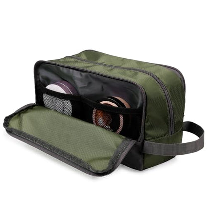 Toiletry Bag for Men Hanging Dopp Kit Water Resistant Shaving Bag Small Toiletry Bag for Traveling (Army Green) - color: Army Green