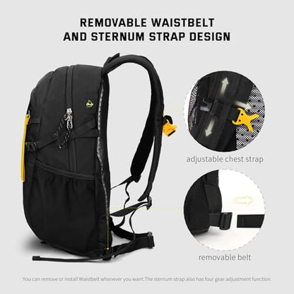 SKYSPER Small Hiking Backpack, 20L/30L Lightweight Travel Backpacks Hiking Daypack for Women Men - color: Lantc20-black, size: 30 l
