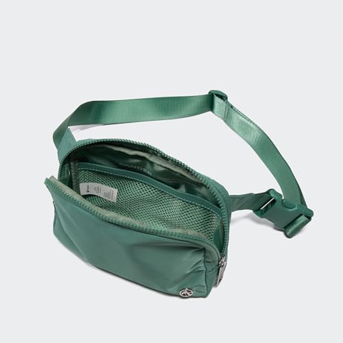 Pander Belt Bag Large 2L, Nylon Fanny Pack Purse for Women and Men with Adjustable Strap - color: Eucalyptus Green