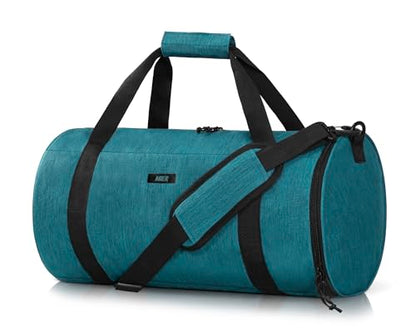 MIER Small Gym Duffle Bag with Shoe Compartment & Wet Pocket, 24L, Green - color: dark green, size: 24L