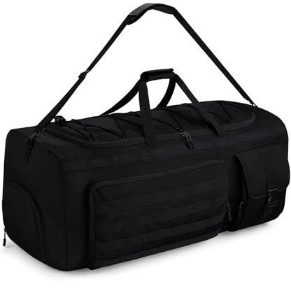 Gonex 130L Extra Large Duffel Bag, Convertible Travel Duffle - color: Black, size: 130L