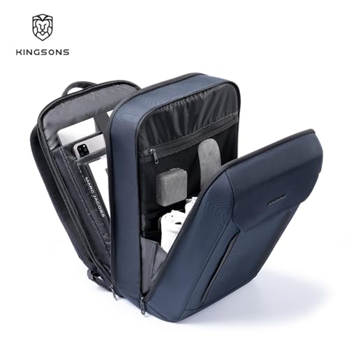 Kingsons Business Laptop Bag Carry on Travel Backpack for Men Women - color: Ks25054-black-us-1