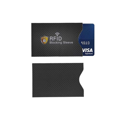 Shudyear RFID Blocking Credit Card Sleeve Protectors – One Card One Use Slim Wallet Inserts for Credit Cards, Debit Cards & ID Protection (Black checkered pattern -5pcs) - color: Black checkered pattern -5pcs