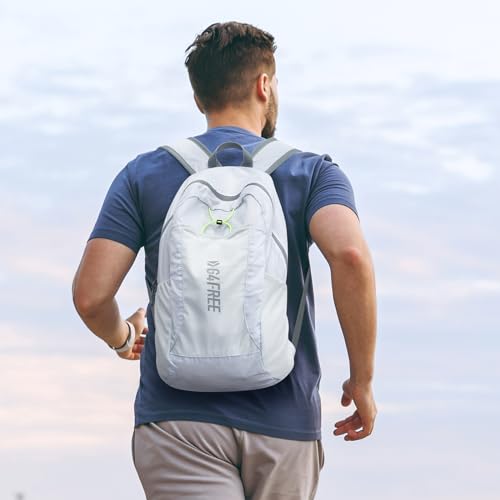 G4Free 24L Lightweight Packable Hiking Backpack Sport Travel Daypack Water Resistant for Women Men - color: White