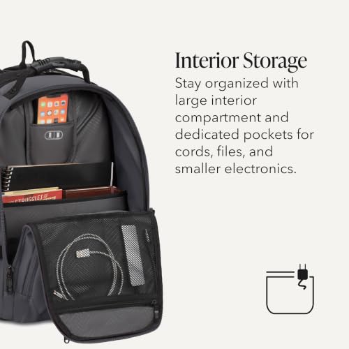 SwissGear Sion Softside Expandable Spinner Luggage Durable Lightweight Travel Suitcase, Dark Grey, 2-Piece Set (Carry-On/Backpack) - color: Dark Grey, size: 2-Piece Set (Carry-On/Backpack)