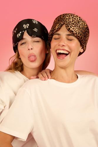 Glow People Silk Sleep Mask – 100% Mulberry Silk Eye Mask for Sleeping, Total Blackout, Cloud-Soft and Adjustable for Beauty Sleep and Travel - Belle - color: Belle