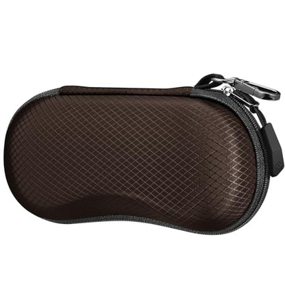FINTIE Sunglasses Case, Hard EVA Shell Shockproof Sport Glasses Case - color: Brown