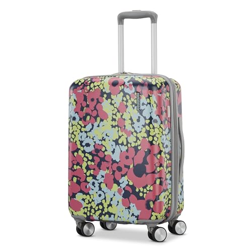 American Tourister Moonlight II Hardside Expandable Luggage with Spinner Wheels, Poppy Pattern, Carry-On 20-Inch - color: Poppy Pattern, size: Carry-On 22-Inch