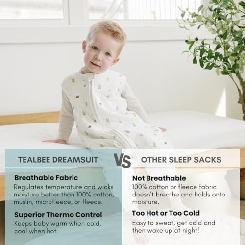 Dreamsuit: Toddler Sleep Sack with Legs, Rayon Made from Bamboo - color: Cactus, size: 2-3T