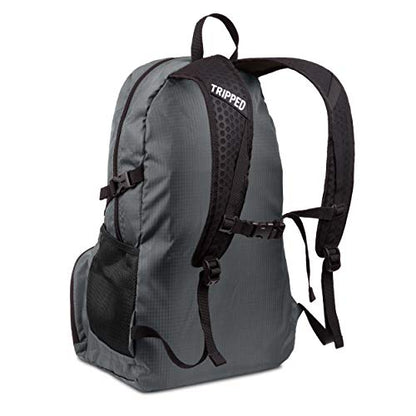 TRIPPED Travel Gear 35L Packable Travel Backpack for All-Day Comfort - color: Granite Grey