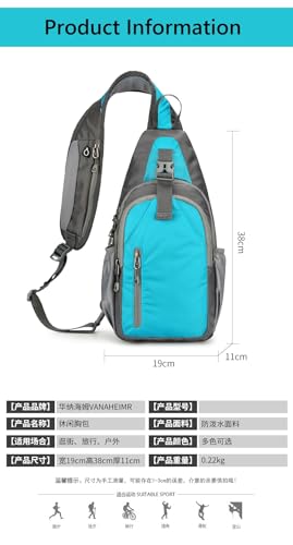 levayhill Small Crossbody Sling Backpack,Hiking Daypack Men Women,Lake Blue - color: Lake Blue