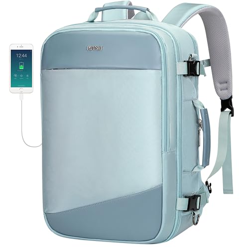 PIJUSHI Travel Backpack 3-In-1 Carry On Luggage Backpack Fits 16" Laptop
