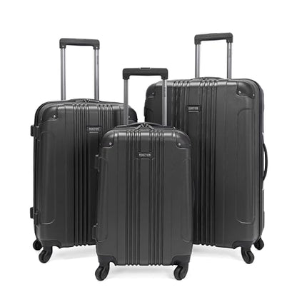 Kenneth Cole REACTION Out of Bounds 경량 하드쉘 4륜 스피너 수하물, 차콜, 3개 세트 (20인치, 24인치, 28인치), Kenneth Cole Reaction Out of Bounds 경량 하드쉘 4륜 스피너 캐리어 - color: 차콜, size: 3개 세트 (20인치, 24인치, 28인치)