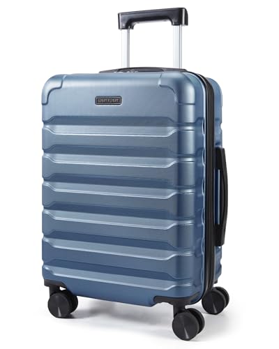 LIGHT FLIGHT Carry On Luggage 22x14x9 Airline Approved Suitcase,Royal Blue - color: Royal Blue