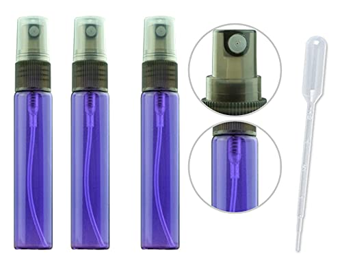 20 Pack 10ml Glass Perfume Spray Bottle, 10ML Purple Spray bottles - color: Purple