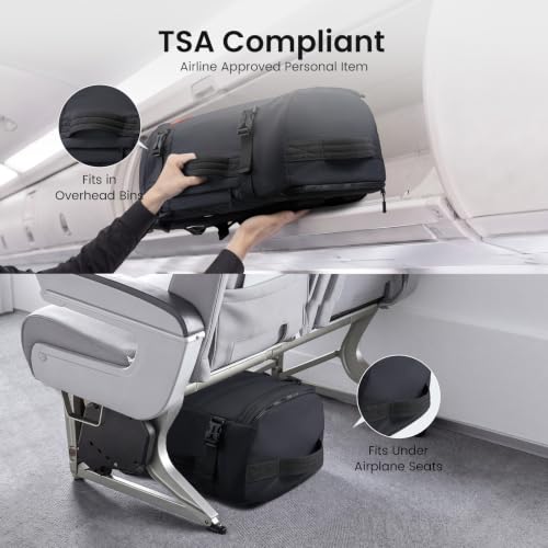 LOVEVOOK Travel Backpack for Women Men, Airline Approved Carry On Luggage - color: Apricot