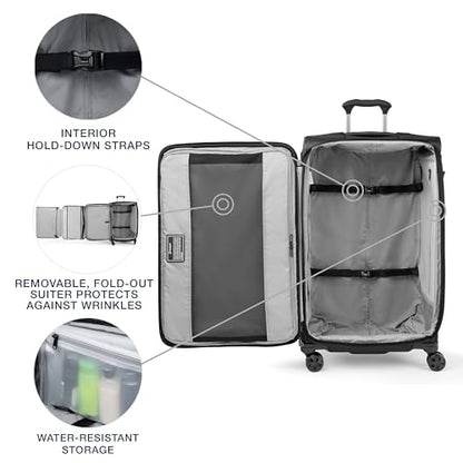 Travelpro Crew Classic Softside Checked Luggage, Black, 29-Inch - color: Black, size: Checked Large
