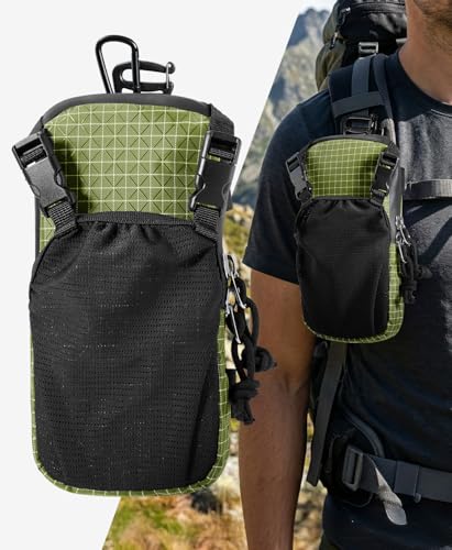 Phone Holder for Backpack Molle Phone Holster Bag Phone Case Pouch - color: Green