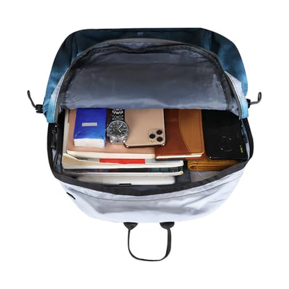 Lightweight Packable Foldable Backpack，Hiking backpack，Travel Backpack - color: White Blue Gradient
