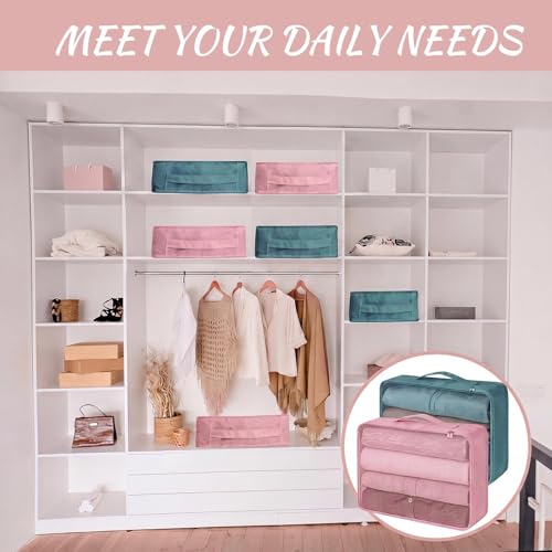 Silkfly 12 Pcs Packing Cubes for Travel,XL, L, M,Classic,Pink, Gray Blue - color: Pink, Gray Blue, size: XL, L, M, style: Classic