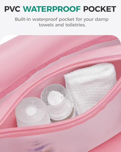 WANDF 개인 물품 여행 가방 45.7x35.6x20.3cm(18x14x, A-핑크, 클래식 - color: A-핑크