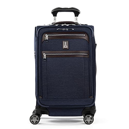 Travelpro Platinum Elite Carry-On Luggage Spinner, True Navy, 21-Inch - color: True Navy Blue, size: Carry-On 21-Inch