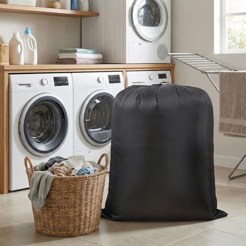 Extra Large Laundry & Storage Bag (Black, 37"x47" - 2 Pack) - size: 37"x47" - 2 Pack