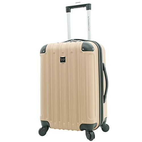 Travelers Club Midtown Hardside 4-Piece Luggage Travel Set, Tan - color: Tan