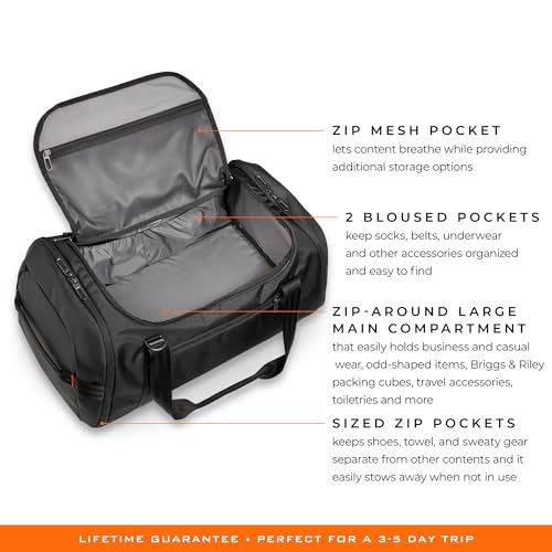 ZDX Cabin Bag | Briggs & Riley - color: Black, size: Expandable Overnighter