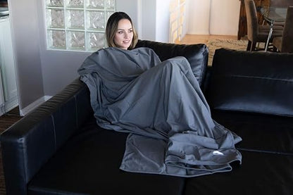 BlueHills Ultra Compact Travel Blanket Pillow Airplane Long Flights - Gray - color: C002-gray