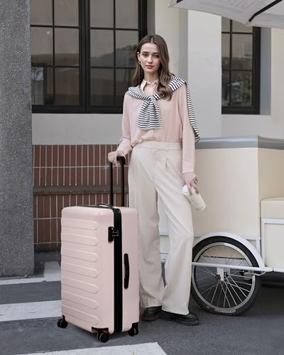 NINETYGO Luggage Sets 3 Piece, Carry On Luggage Airline Approved, Medium Large Checked Luggage with Spinner Wheels, Expandable, Hard Shell PC Suitcase Sets, TSA, 20in/24in/28in (Grey, Rhine Max) - color: 01-Grey (Expandable), size: Set 3PCS (20-Inch/24-In