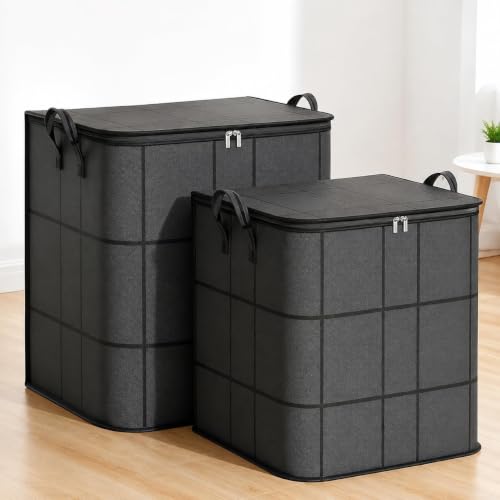 Foldable Closet Storage Bag, 22x22x17.7in 140L for Clothes - size: 22x22x17.7in