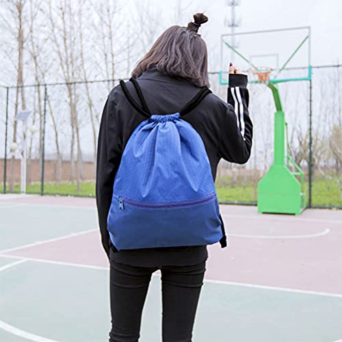 Pimoys Drawstring Backpack Bag - color: Dark Blue