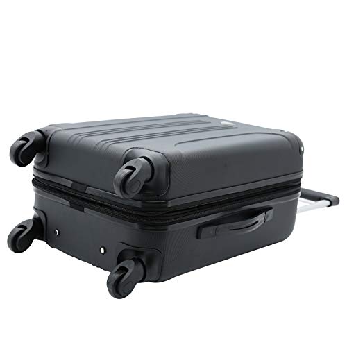 Travelers Club Chicago Hardside Expandable Spinner Luggage, Black, 5 Piece Set - color: Black, size: 5-Piece Set