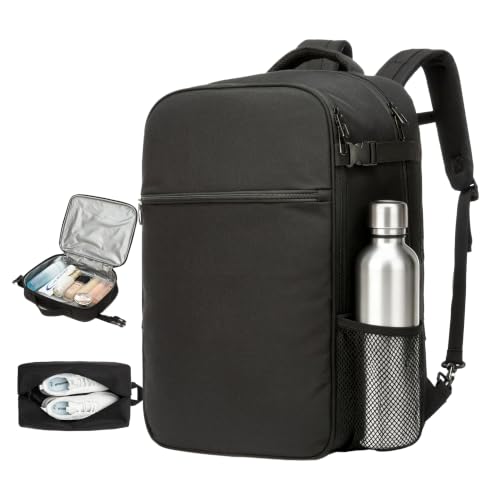 40L Travel Backpack for Men Women,Carry On Backpack for Travel - color: Balck