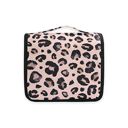 senya Hanging Travel Toiletry Bag Kit Makeup Case Cosmetics Organizer for Men Women (Leopard) - color: Leopard