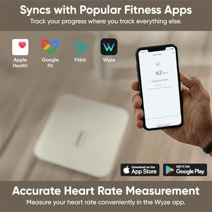 Wyze Smart Scale X Digital Bathroom Scale for Body Weight and Fat(White) - color: Scale X White