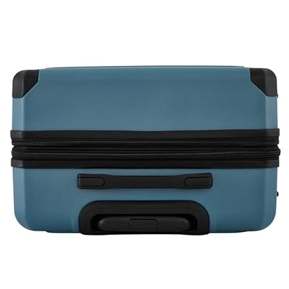 Wrangler ATG Trailway Expandable Hardside Luggage, Storm Blue, 22" Carry-On - color: Storm Blue