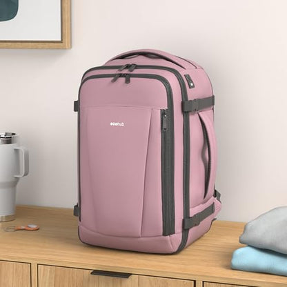 ECOHUB Travel Backpack 18x14x8 Frontier Airlines Personal Item Bag Pink - color: Pink, size: 18 inch