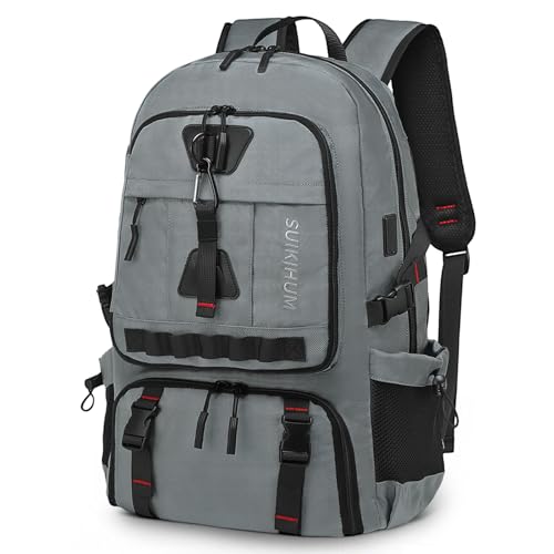 Travel Backpack with Shoe Compartment 35L TSA Carry on Fits 18.4" - color: Standard Grey