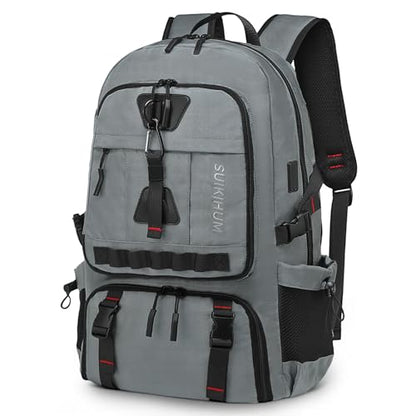 Travel Backpack with Shoe Compartment 35L TSA Carry on Fits 18.4" - color: Standard Grey