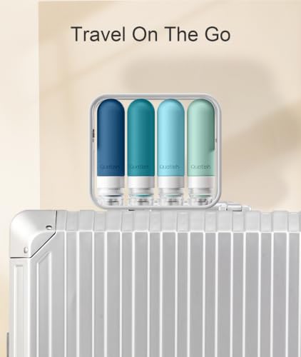 Quatish Travel Bottles for Toiletries,3 oz Travel Size Containers,Pacific - color: Pacific