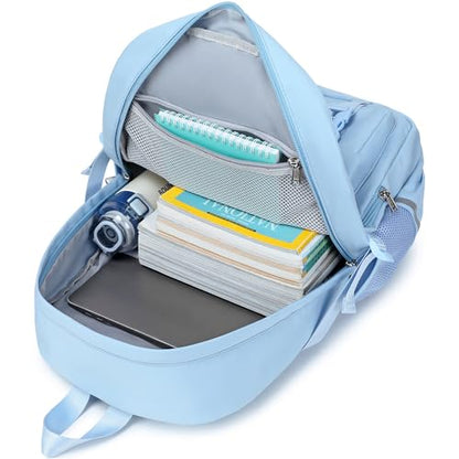 abshoo School Backpack for Girls Teen Elementary Middle High School Bookbag - color: Light Blue