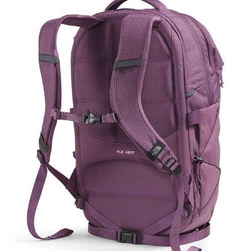The North Face Women's Borealis Backpack, Chroma Purp Lt Hth, OS | Everyday Travel Bag, Laptop Sleeve, Reflective Details - color: Chroma Purple Light Heather/Hushed Lavender