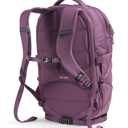 The North Face Women's Borealis Backpack, Chroma Purp Lt Hth, OS | Everyday Travel Bag, Laptop Sleeve, Reflective Details - color: Chroma Purple Light Heather/Hushed Lavender