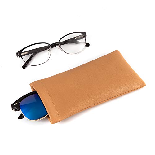 TRIUMPH VISION Eyeglass Case Glasses Case Soft Sunglass Pouch Sleeve 3 Pack - color: 5 Pack M
